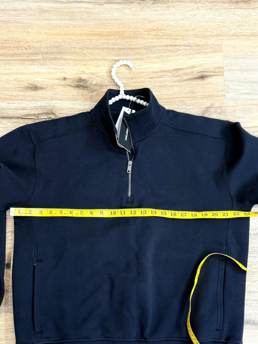 NWT YPB NeoKNIT Max Men’s Quarter Zip Pullover Black Size M Athletic Sweatshirt